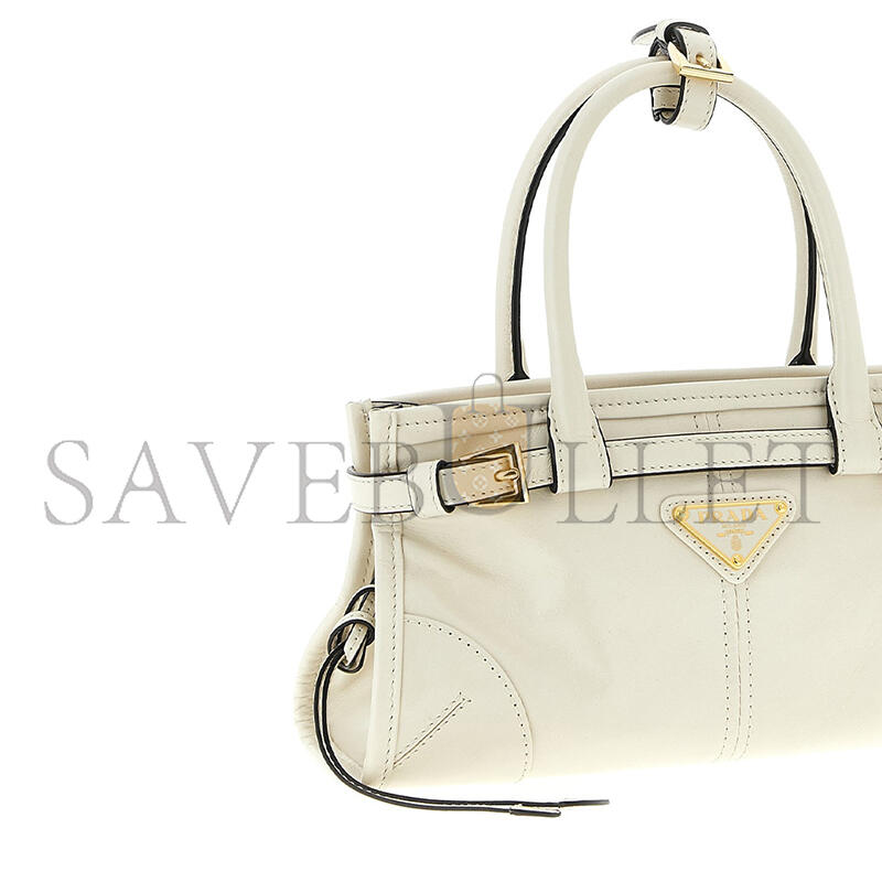 PRADA BONNIE LEATHER MINI HANDBAG 1BA486 (23.5*12*9cm)